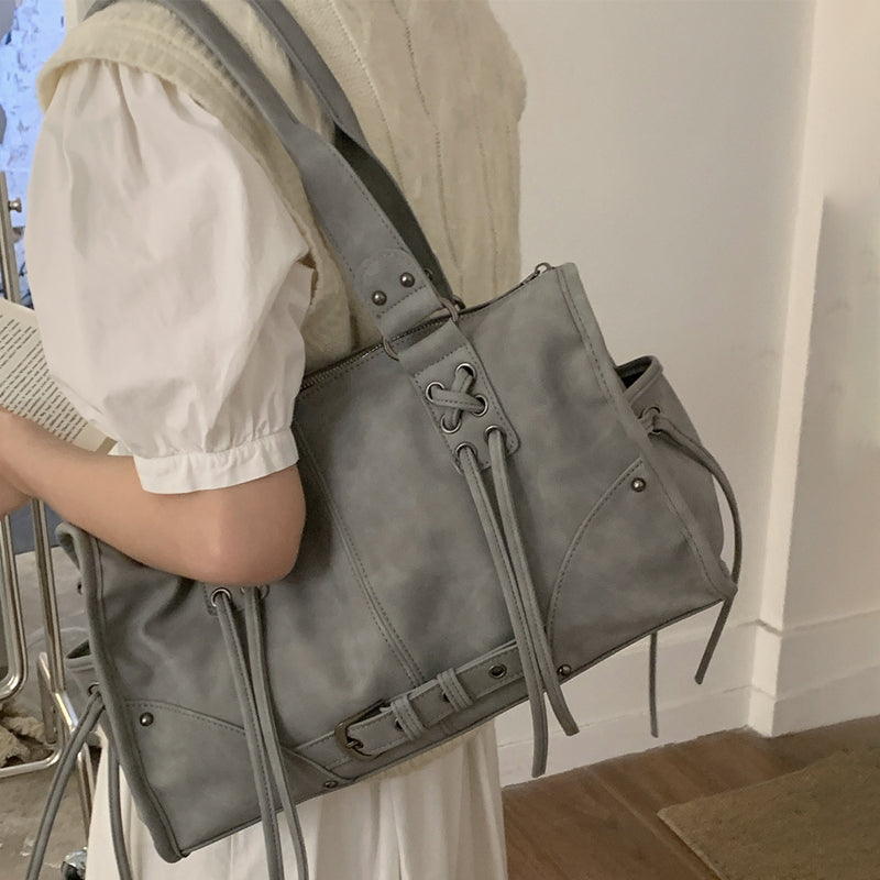 Vintage Pillow Bag Shoulder Bag Large Capacity Underarm Bag