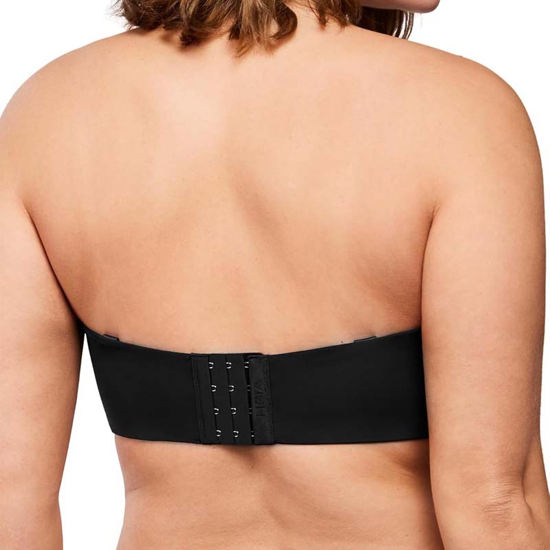 Plus Size Full Coverage Bandeau Fiery Bra Anti-Slip Underwire Support for Large Breast