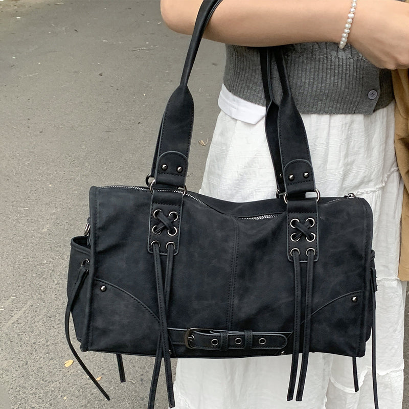 Vintage Pillow Bag Shoulder Bag Large Capacity Underarm Bag