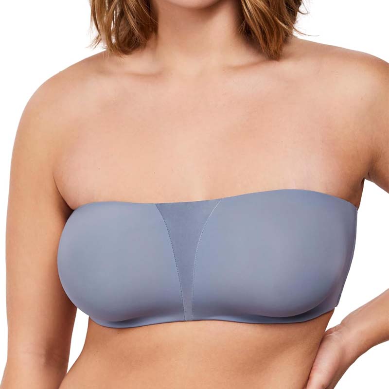 Plus Size Full Coverage Bandeau Fiery Bra Anti-Slip Underwire Support for Large Breast