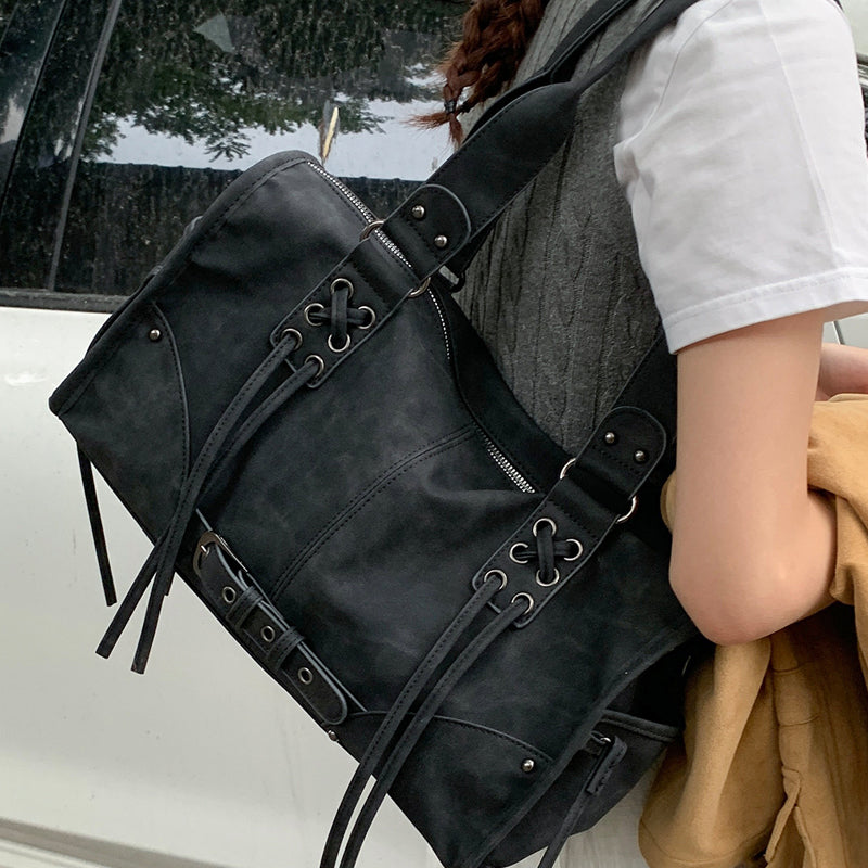 Vintage Pillow Bag Shoulder Bag Large Capacity Underarm Bag