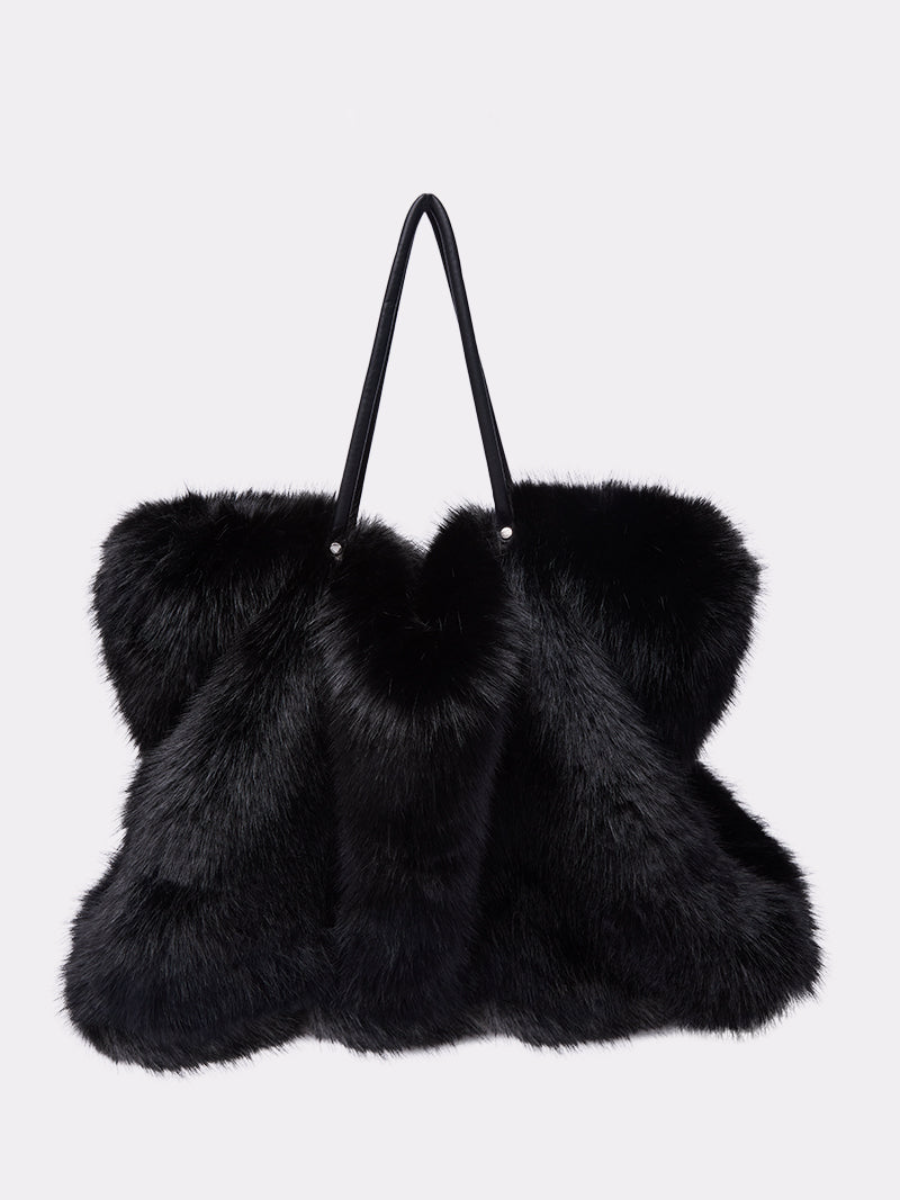 Faux Fur Large Capacity Shoulder Bag
