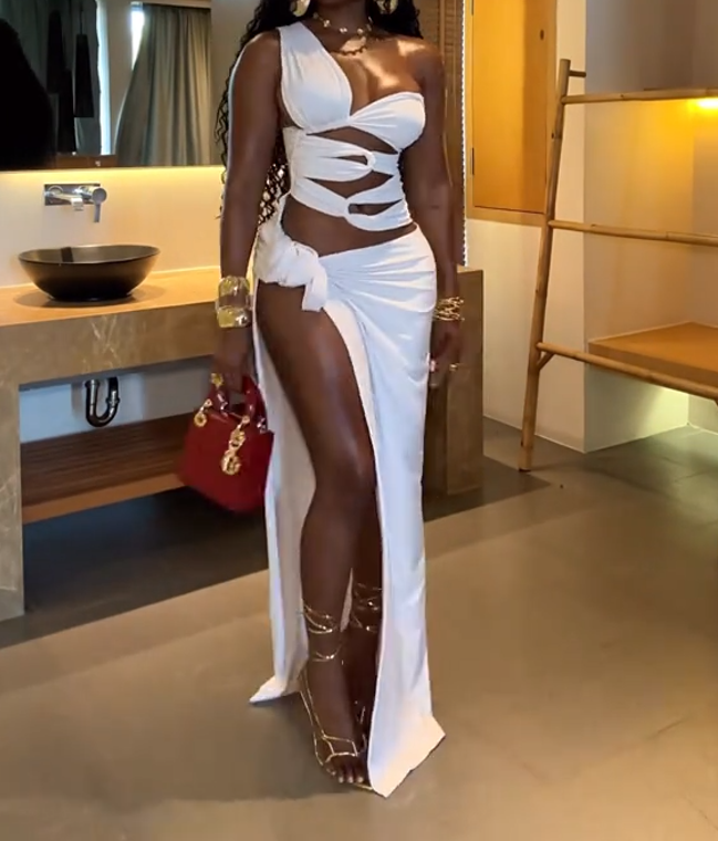 White resort dress