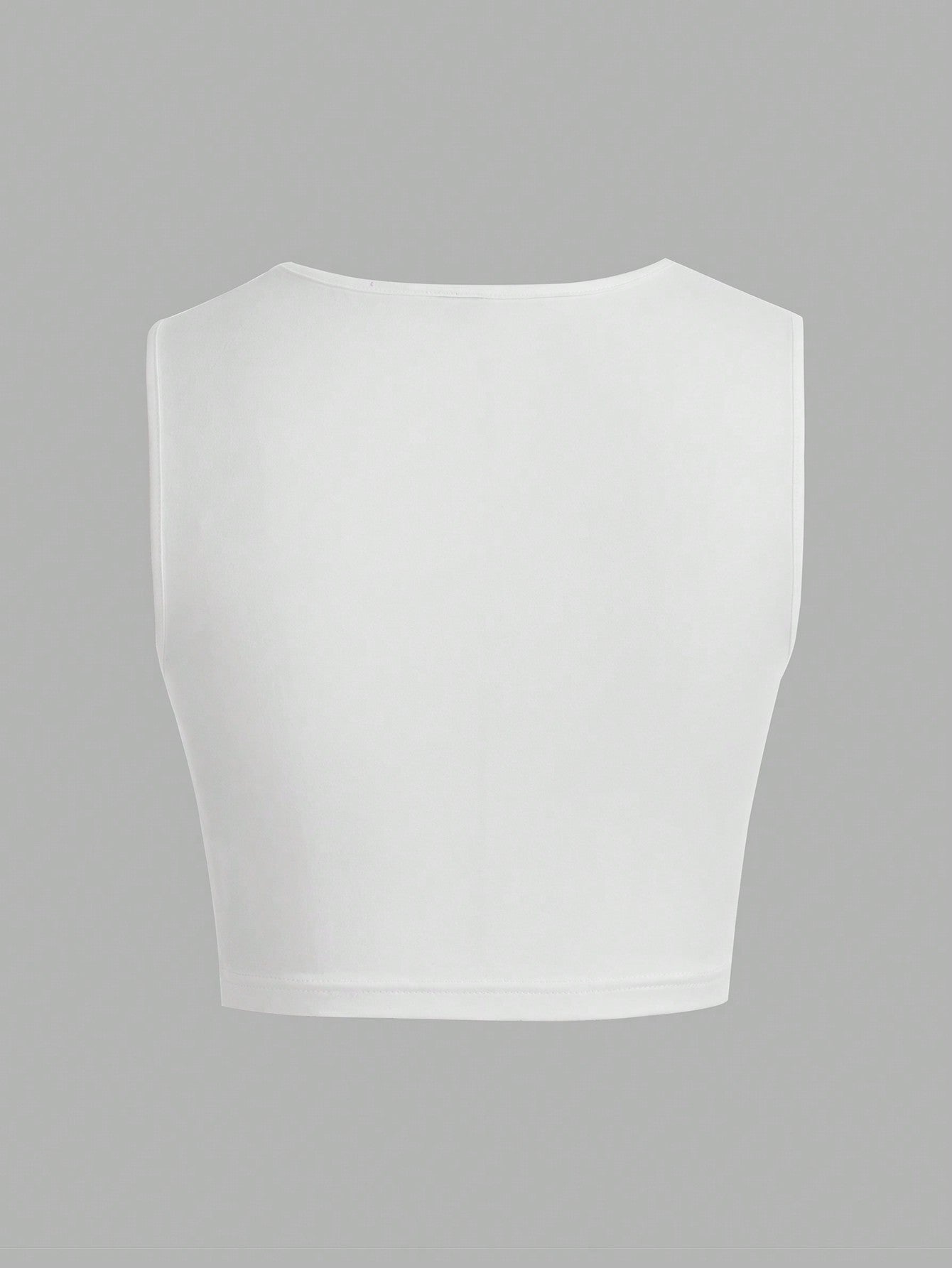 Solid color stretch top