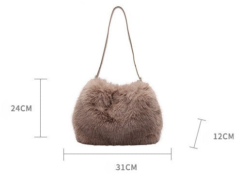 Fashionable plush bag