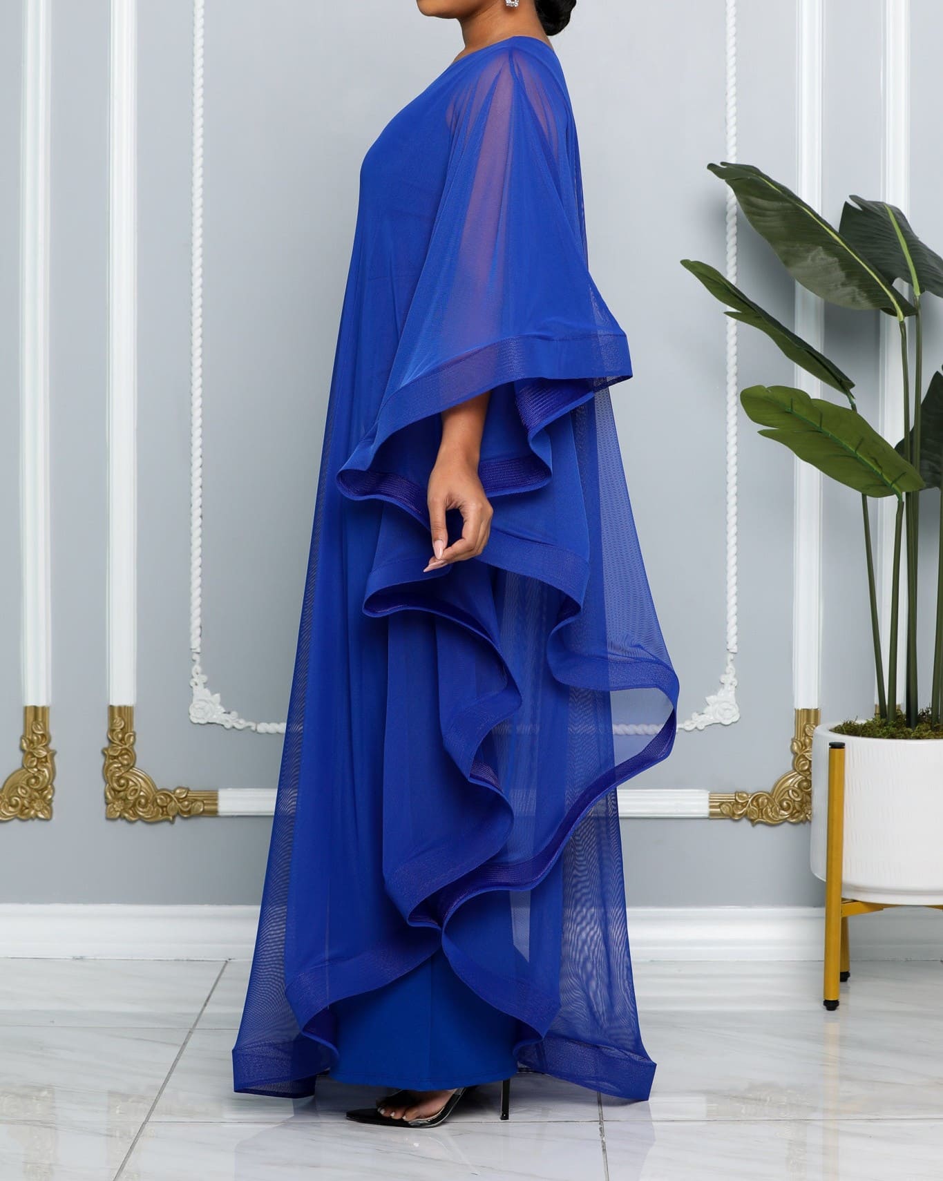 Women's One Shoulder Asymmetric Ruffle Jumpsuit