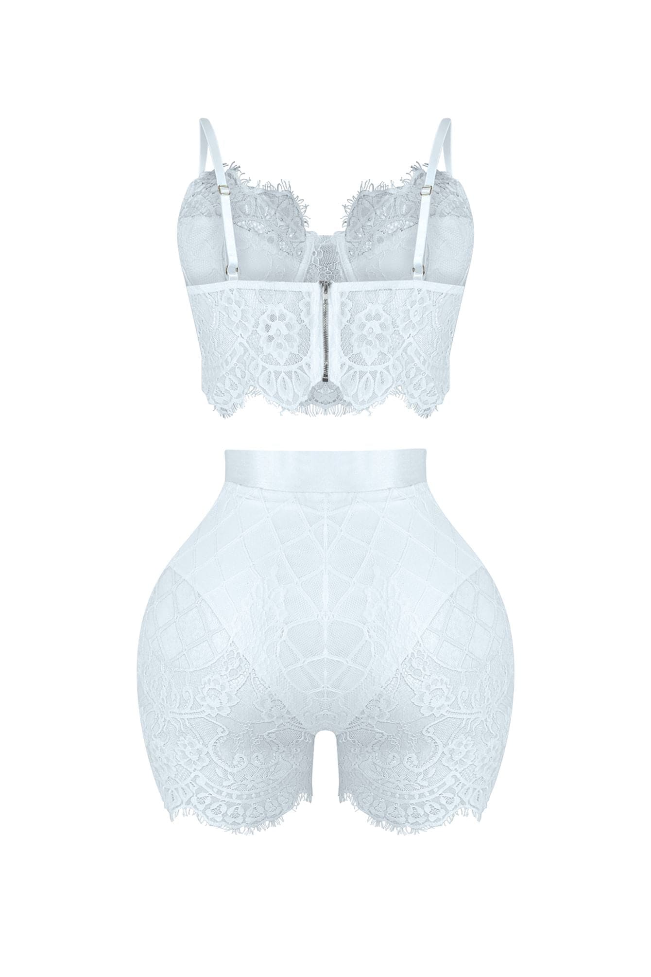 Relapse Lace Bustier & Shorts SET
