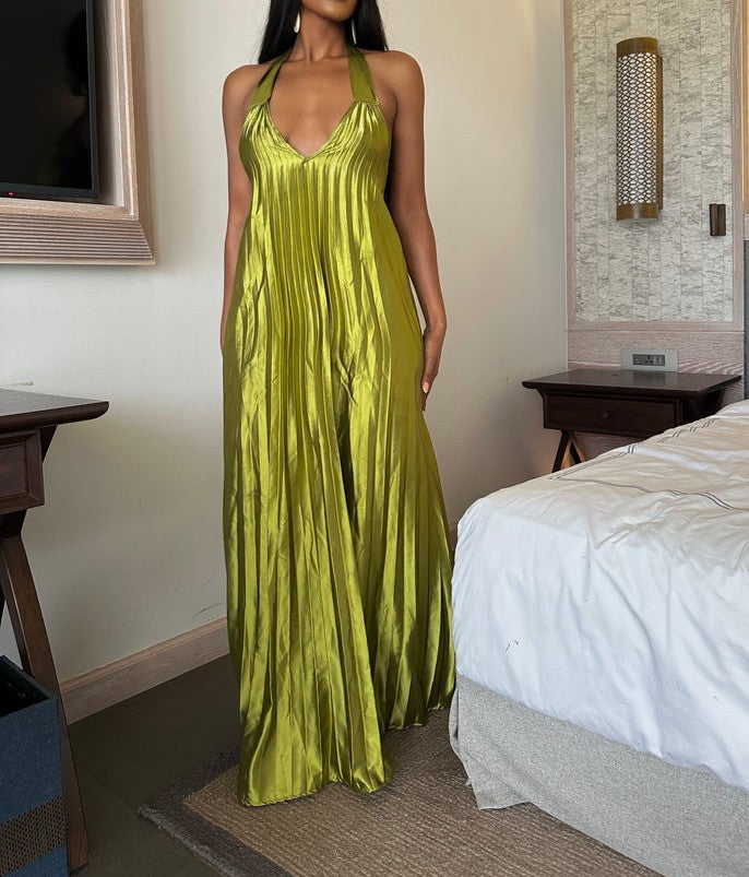 Pleated Maxi Dress