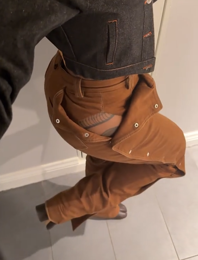 Statement open pants