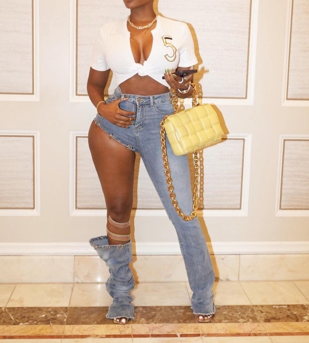 Jessica One Legged Jeans