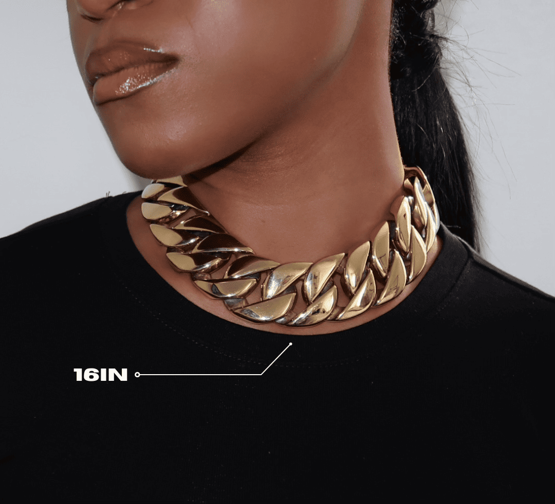 Widened Cool Cuban Chain Necklace