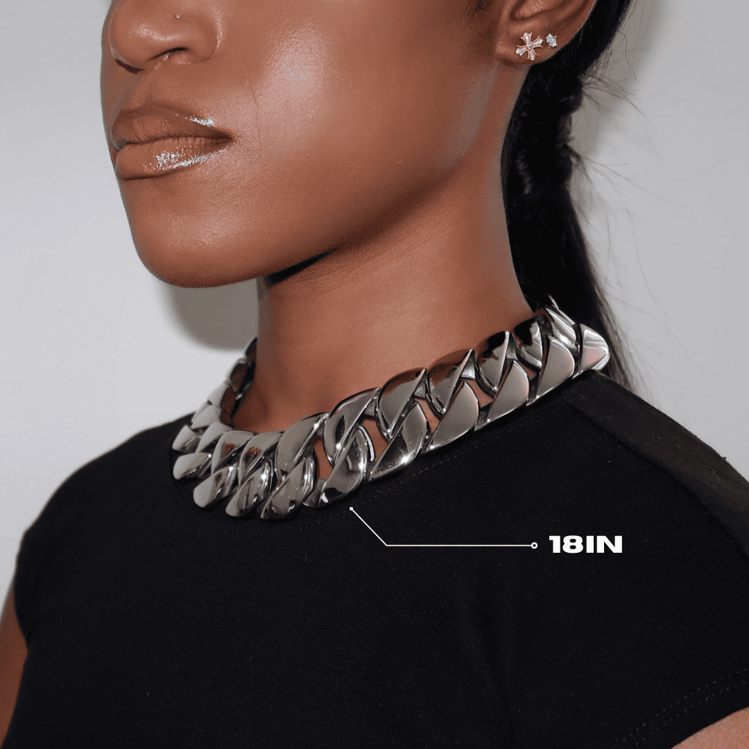 Widened Cool Cuban Chain Necklace