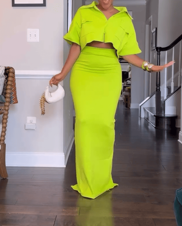 Davenport Top & Skirt Set