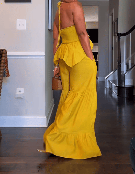 Endless Mimosa Textured Jumpsuit