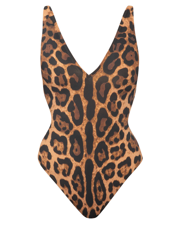 Leopard-print swimsuit