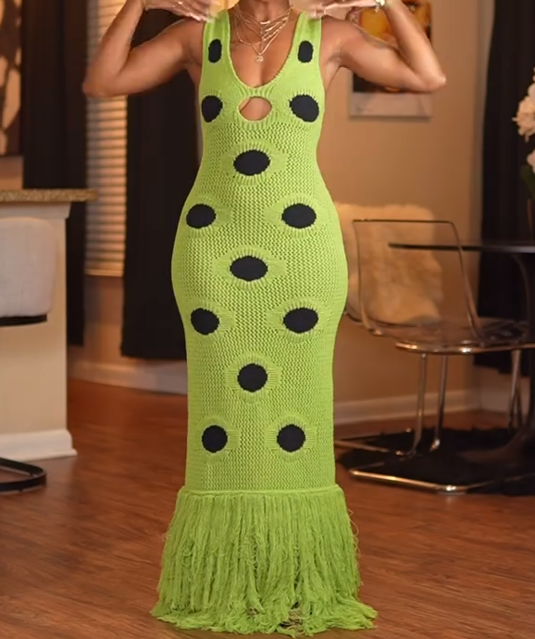 Fashion Braided Tassel Dress