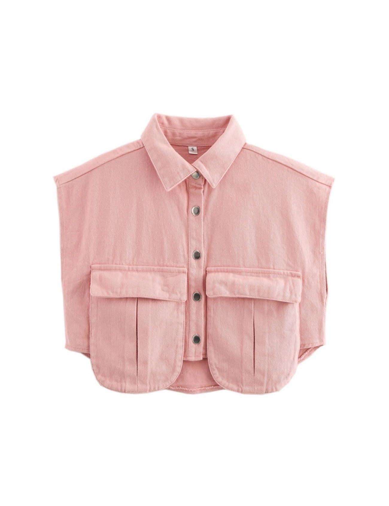 Halle Denim Crop Top