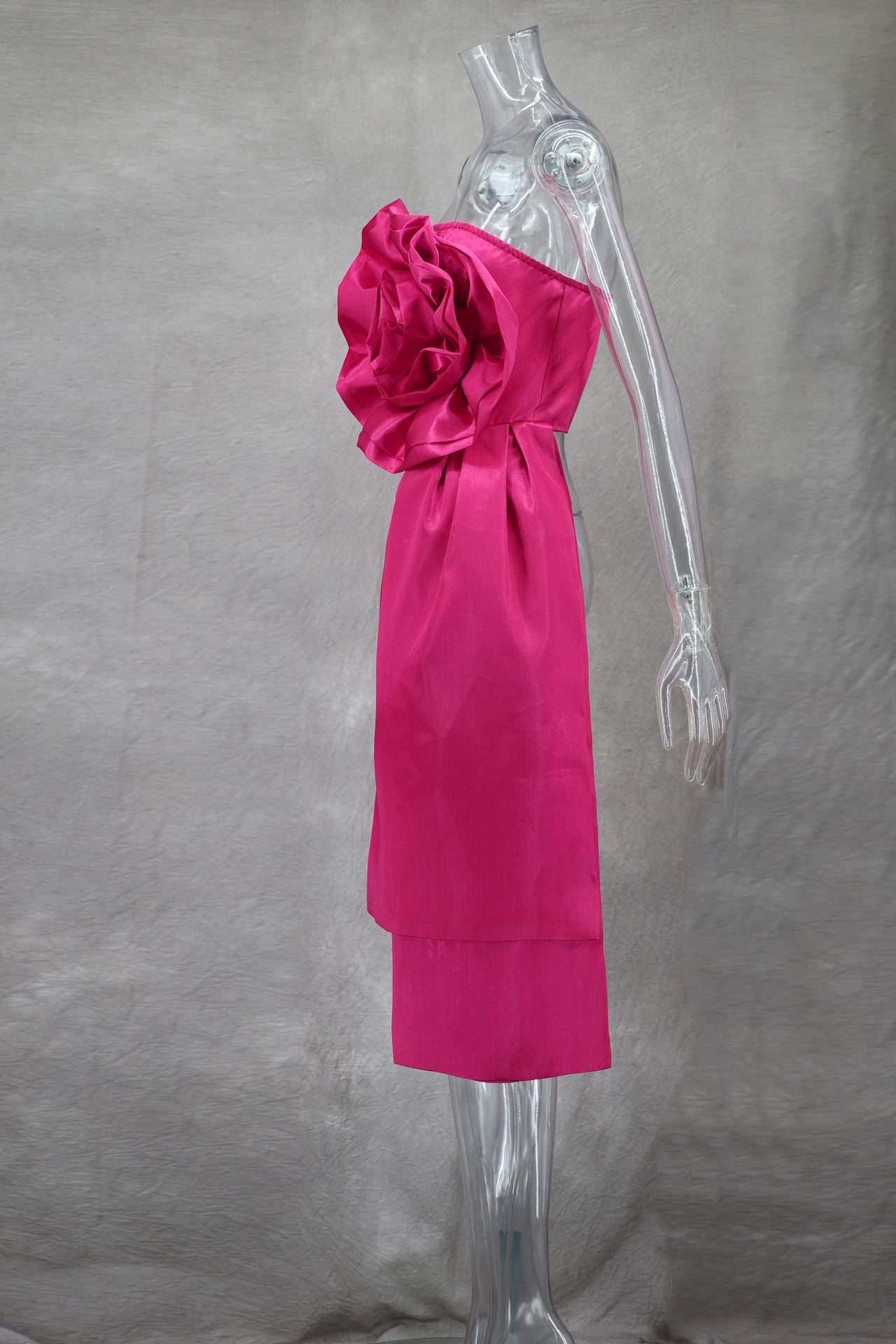 3D Flower Ribbon Tube Top