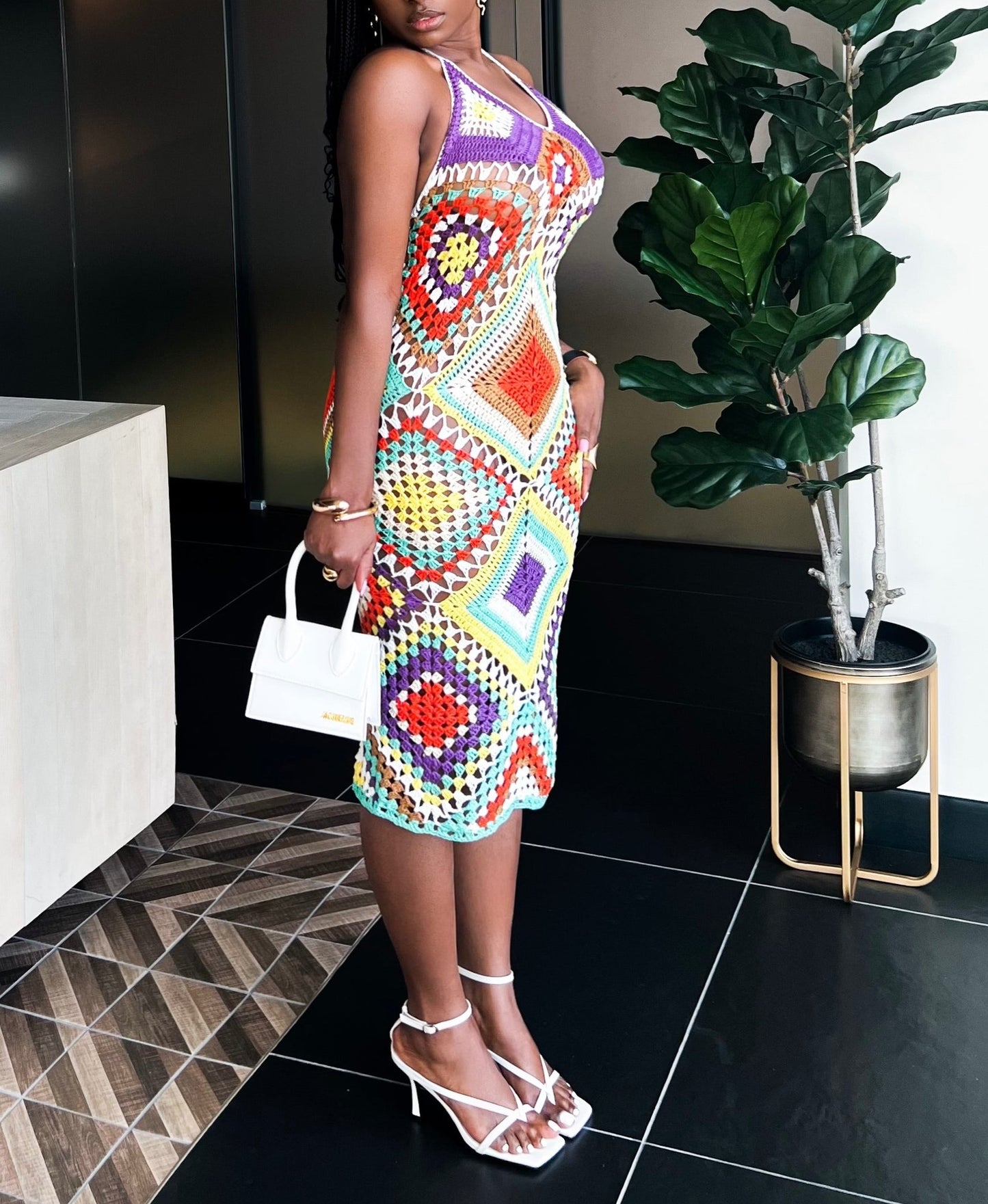 JUST MY TYPE CROCHET MIDI | DRESS