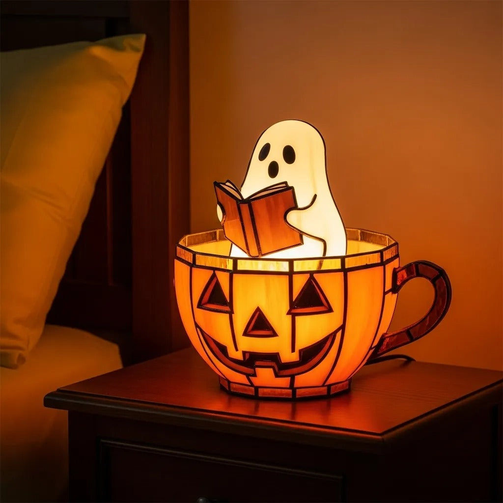 đ„Last Day Promotion 50% OFFđ„ - 3D Ghost Reading Book Lamp
