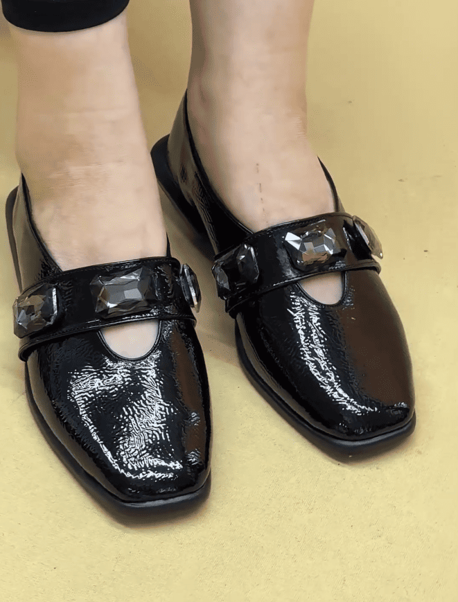 Women's genuine leather soft-soled casual shoes