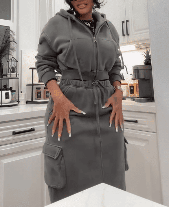 🔥Hot Sale 🔥Fashion Hooded Pockets Two Pieces Set