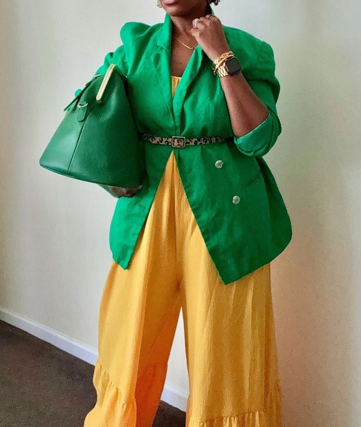 Genuine cowhide leather kiss lock vintage clutch handbag