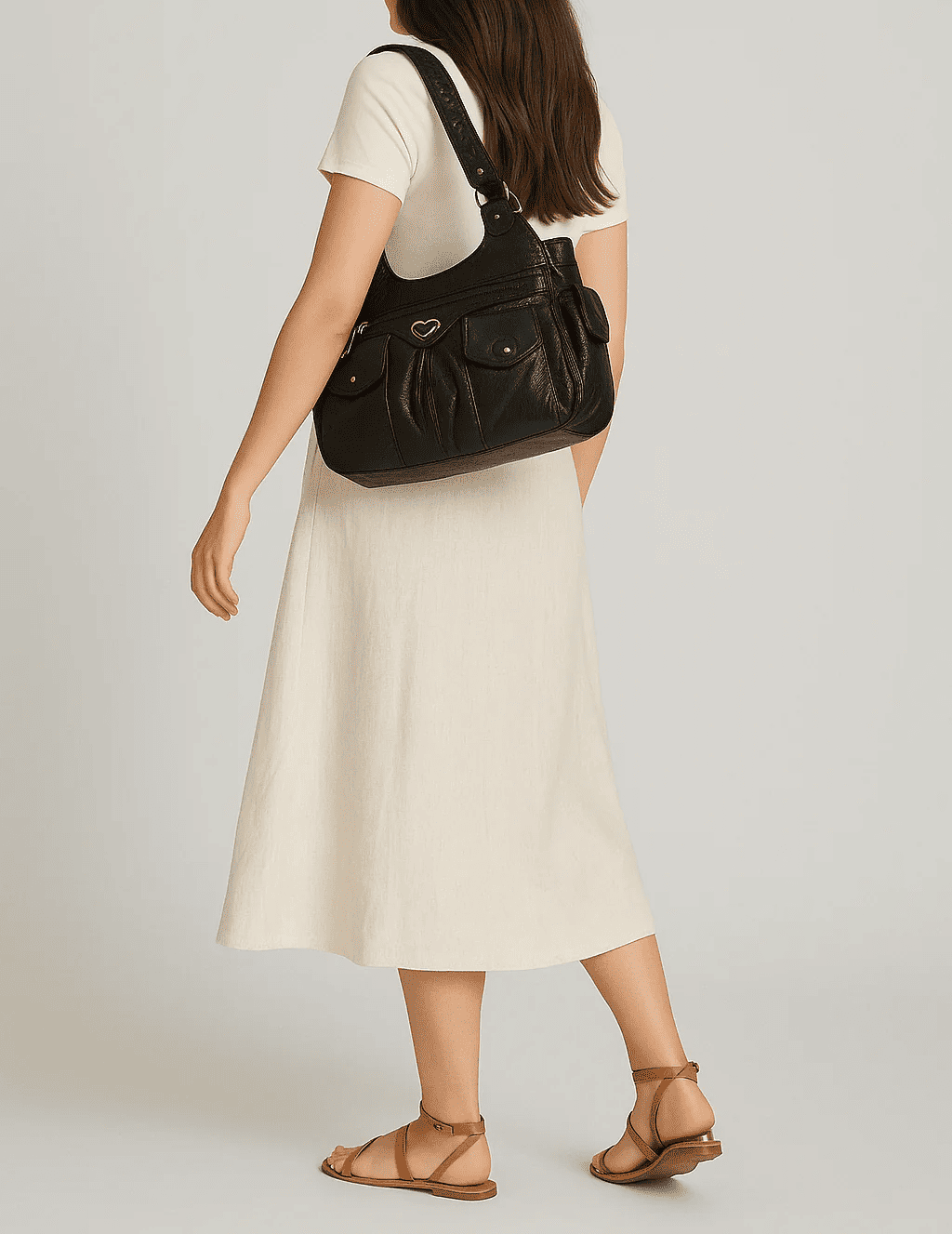 Heart Shoulder Tote Bag