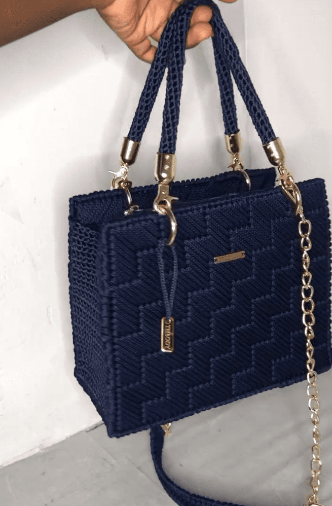 Crochet Shoulder Purse With Handle