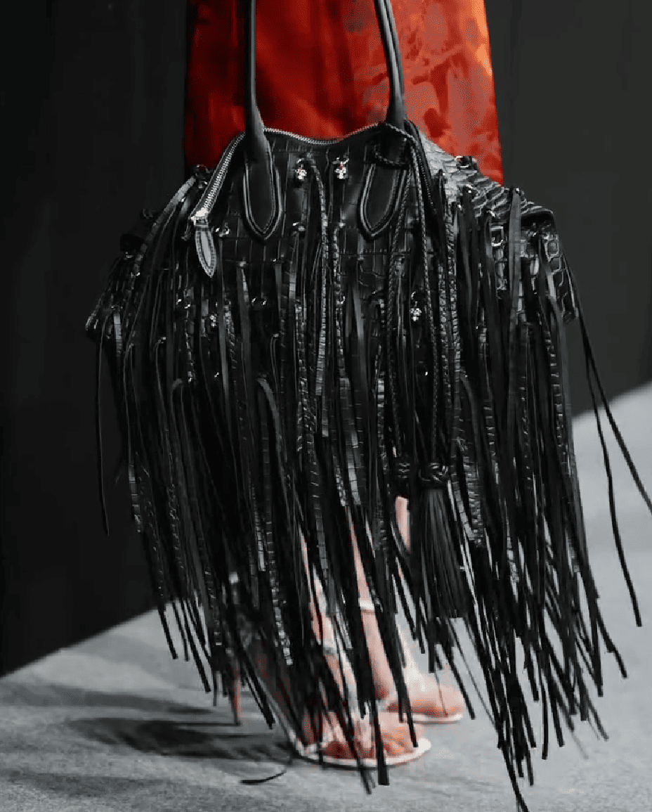 Genuine Cowhide Fringe Bag