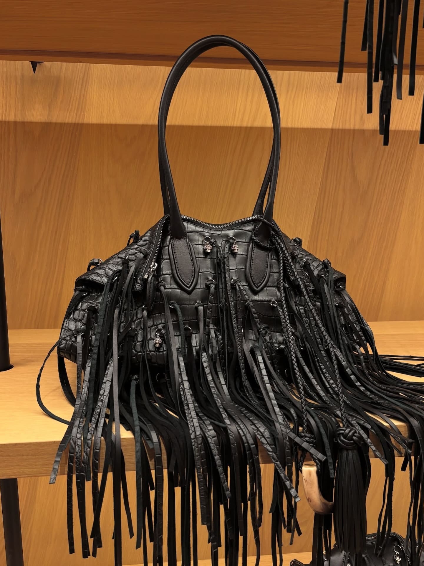 Genuine Cowhide Fringe Bag