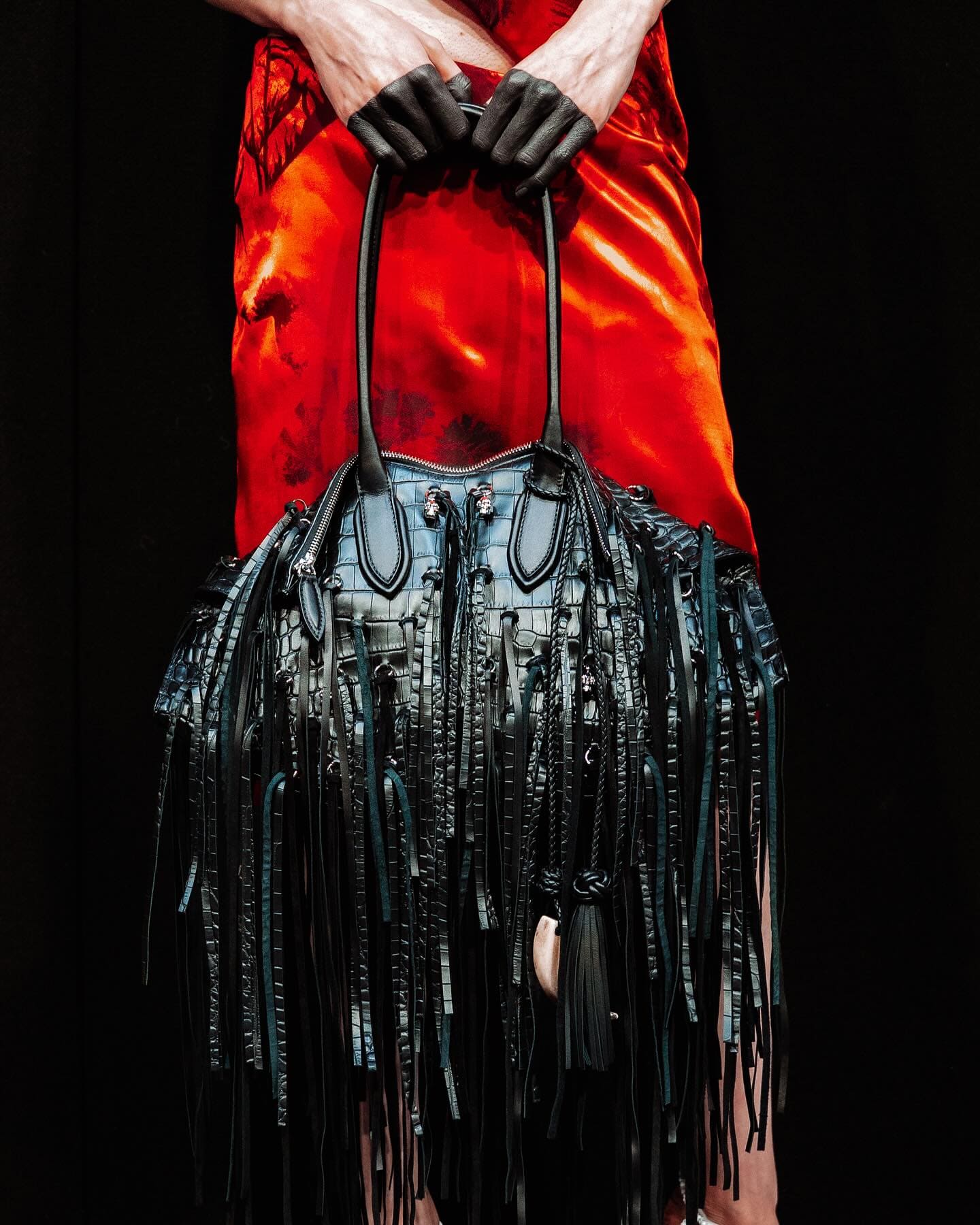 Genuine Cowhide Fringe Bag