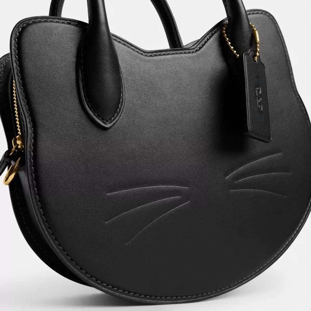Halloween Cat Head Crossbody Bag