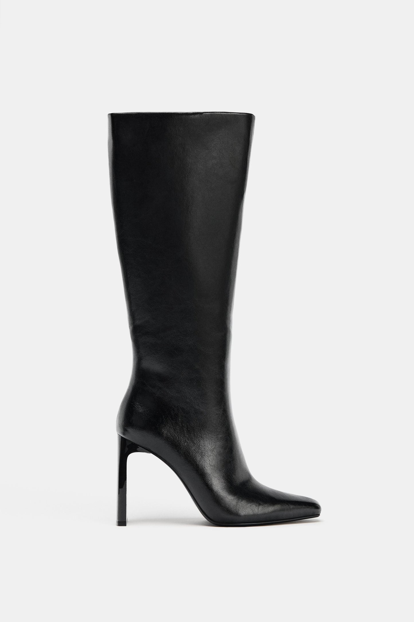 New Leather Pointed Toe Heel Boots