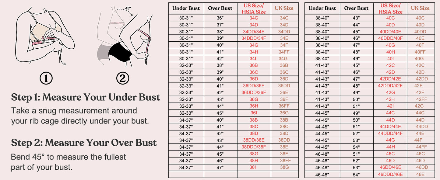 Plus Size Full Coverage Bandeau Fiery Bra Anti-Slip Underwire Support for Large Breast