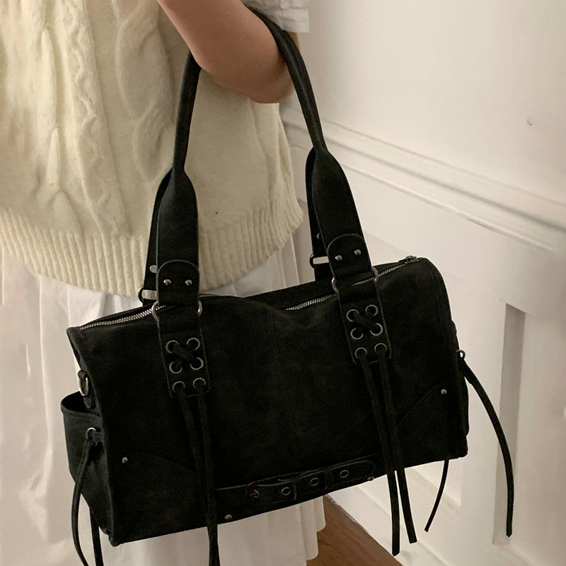 Vintage Pillow Bag Shoulder Bag Large Capacity Underarm Bag