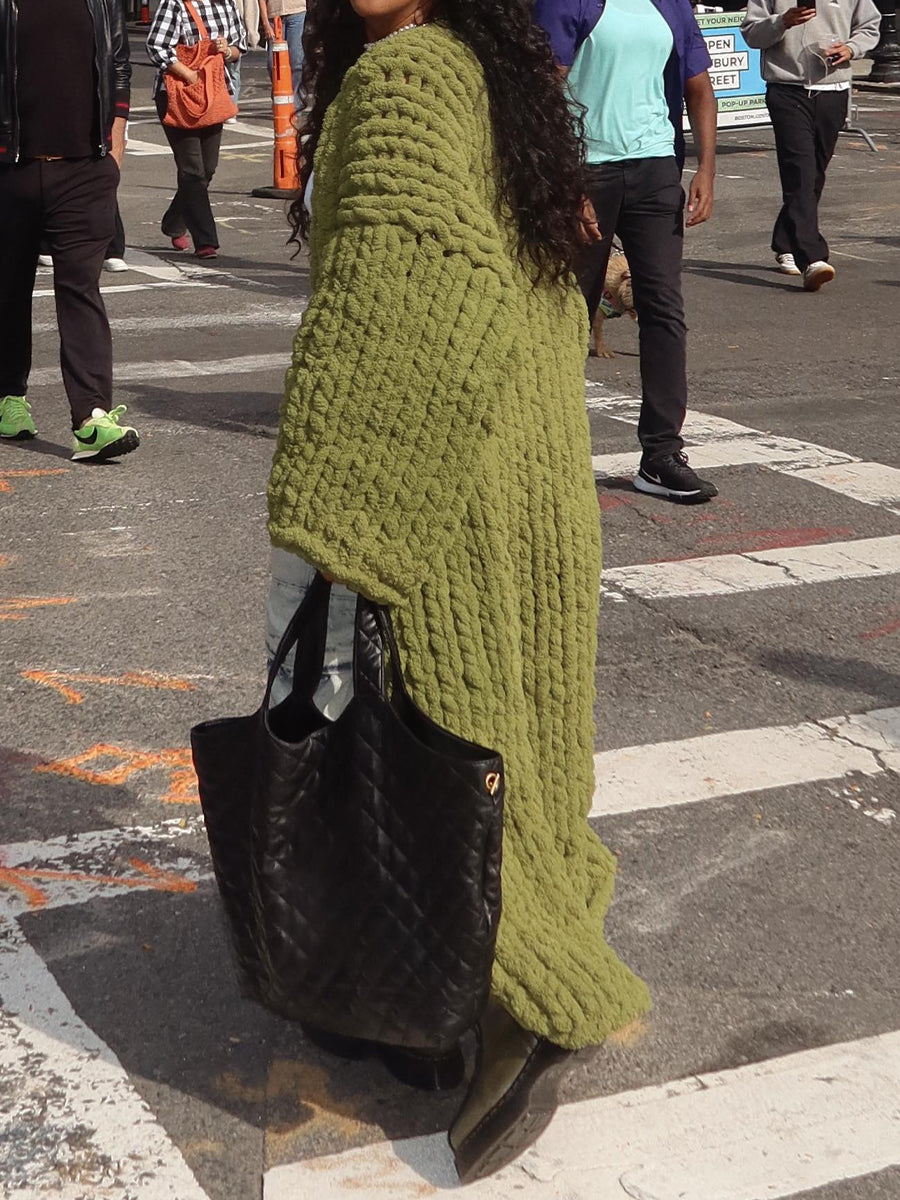 Knitted Cardigan Coat