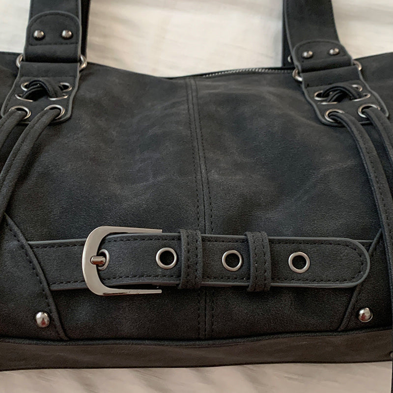 Vintage Pillow Bag Shoulder Bag Large Capacity Underarm Bag