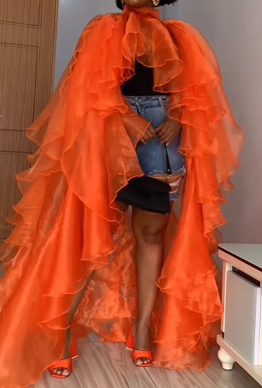 Fab Ruffle Kimono Top
