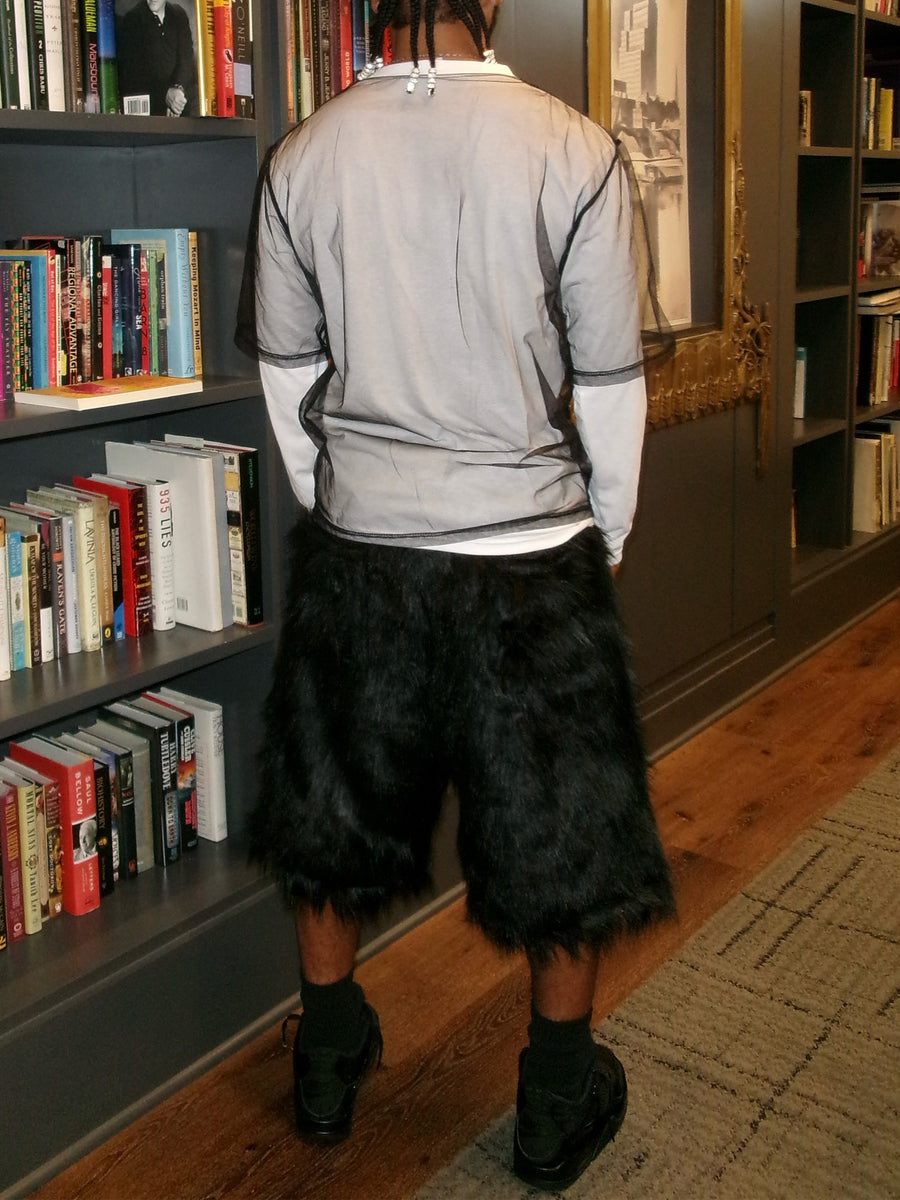 Fashion Hight Waist Plush Cropped Pants