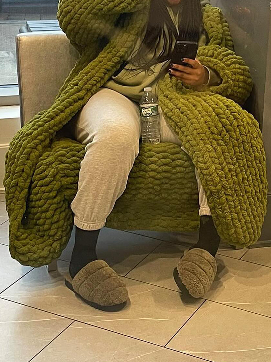 Knitted Cardigan Coat