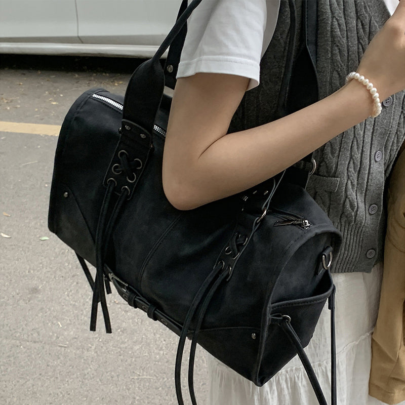 Vintage Pillow Bag Shoulder Bag Large Capacity Underarm Bag