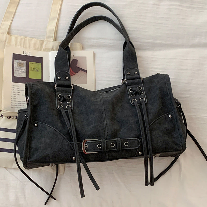 Vintage Pillow Bag Shoulder Bag Large Capacity Underarm Bag