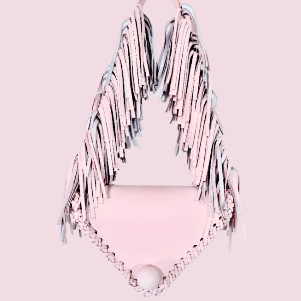 Fringed Triangle Shoulder Bag