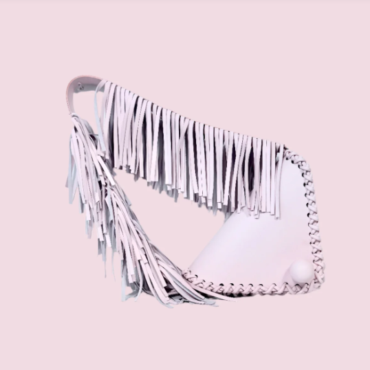 Fringed Triangle Shoulder Bag