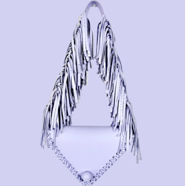 Fringed Triangle Shoulder Bag