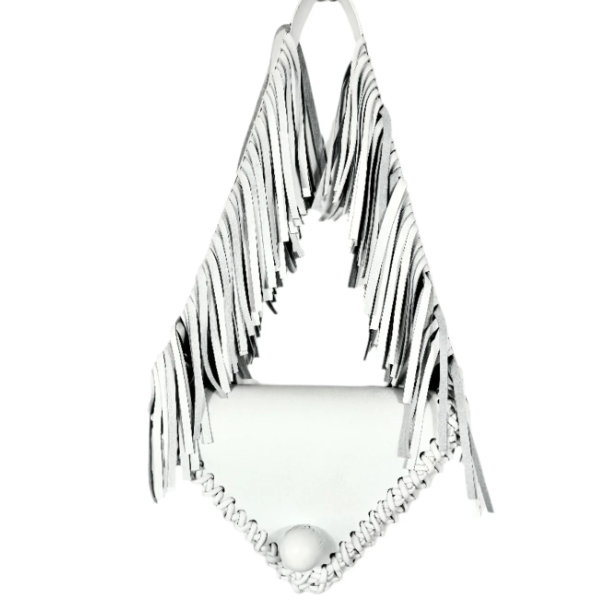 Fringed Triangle Shoulder Bag
