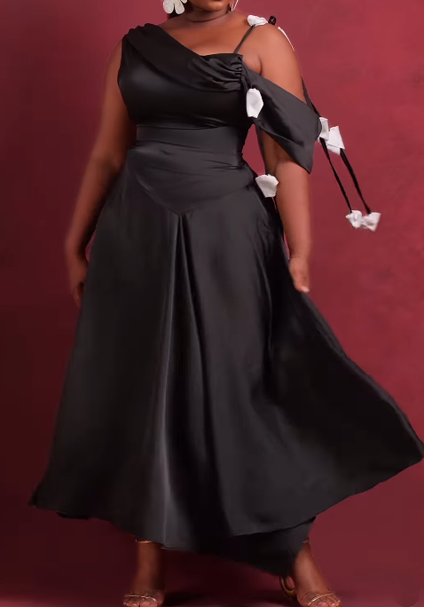 The One-shoulder Classy Dress For Events