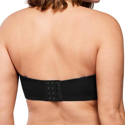 Plus Size Full Coverage Bandeau Fiery Bra Anti-Slip Underwire Support for Large Breast