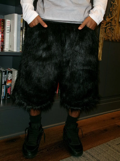 Fashion Hight Waist Plush Cropped Pants